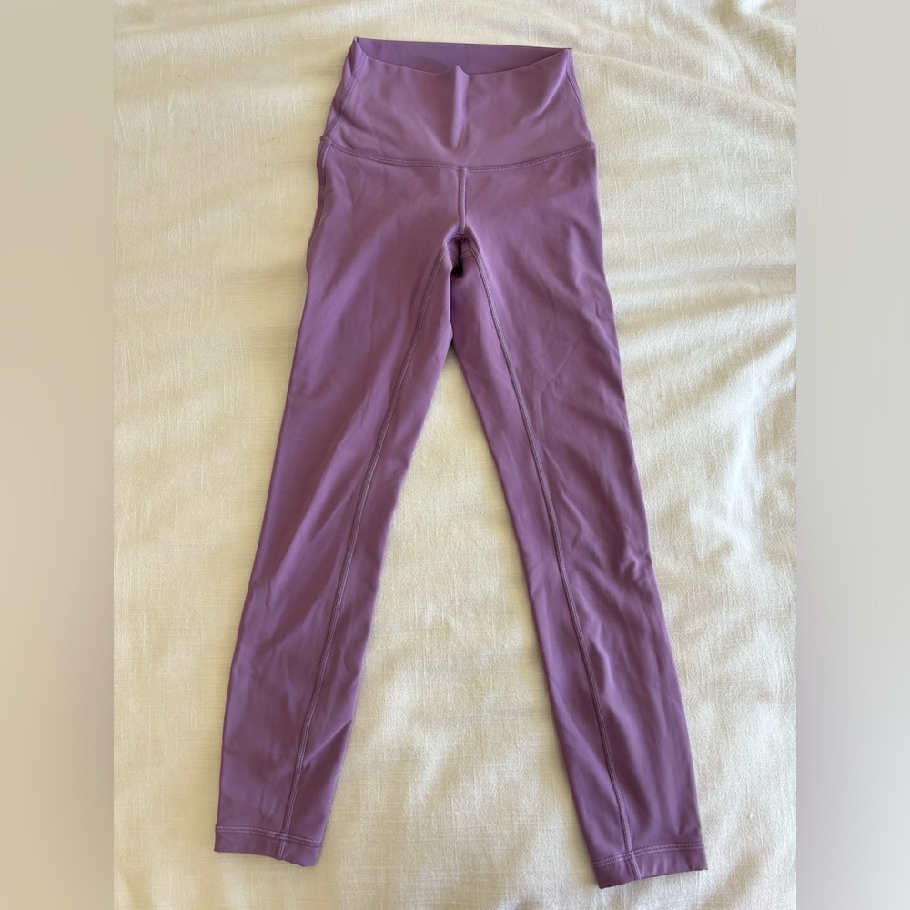 Lululemon Wunder Under Leggings 25” Size 0 Wisteria Purple